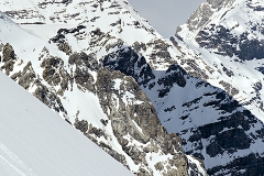 Skiing beneath the Gran Zebru