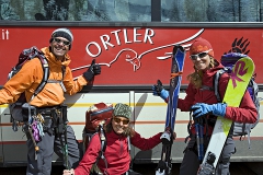 Friends with Ortler sign
